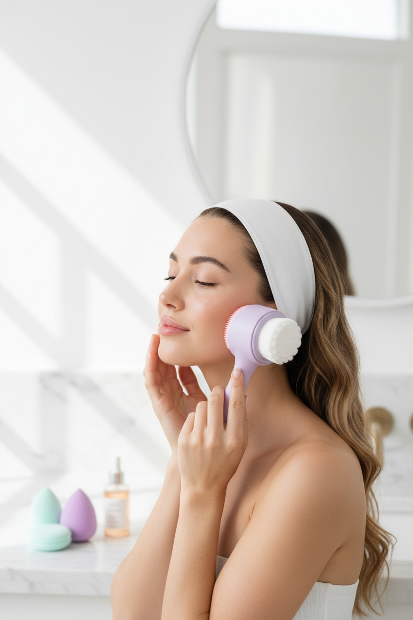 Arcmasszírozó lifestyle fotó