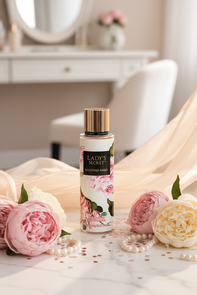 Body mist – elegáns termékfotó