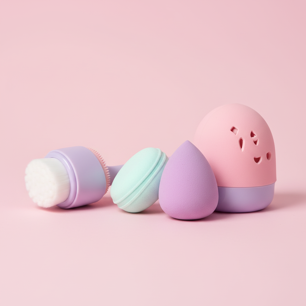 Arctisztító szett rózsaszín háttéren