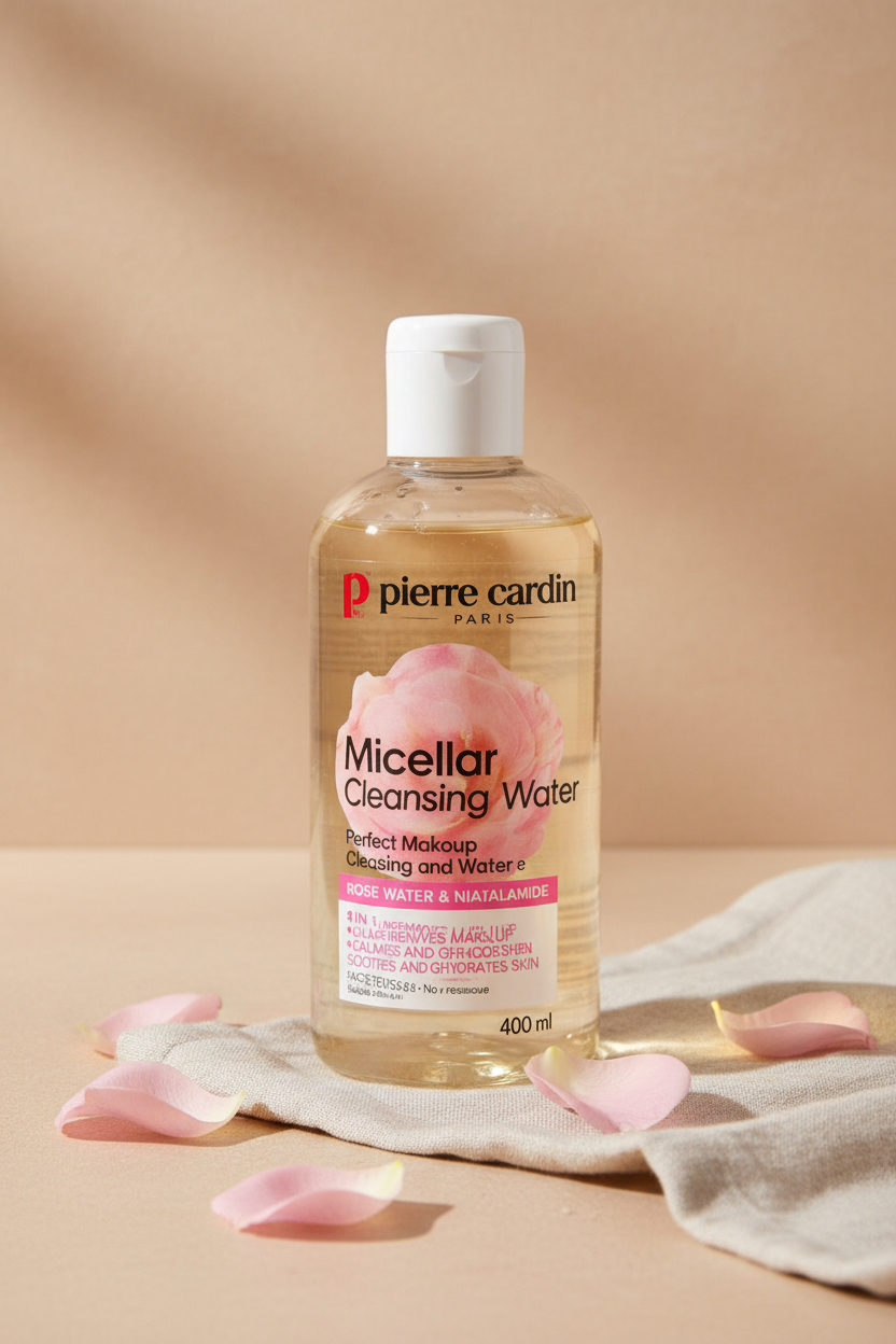 Micelás Arctisztító Víz Rózsavízzel és Niacinamiddál 400ml