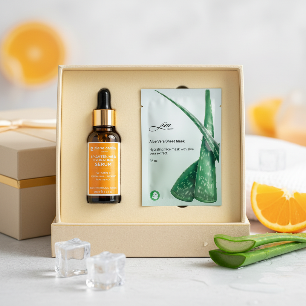 C-vitamin szérum és Aloe Vera fátyolmaszk csomag