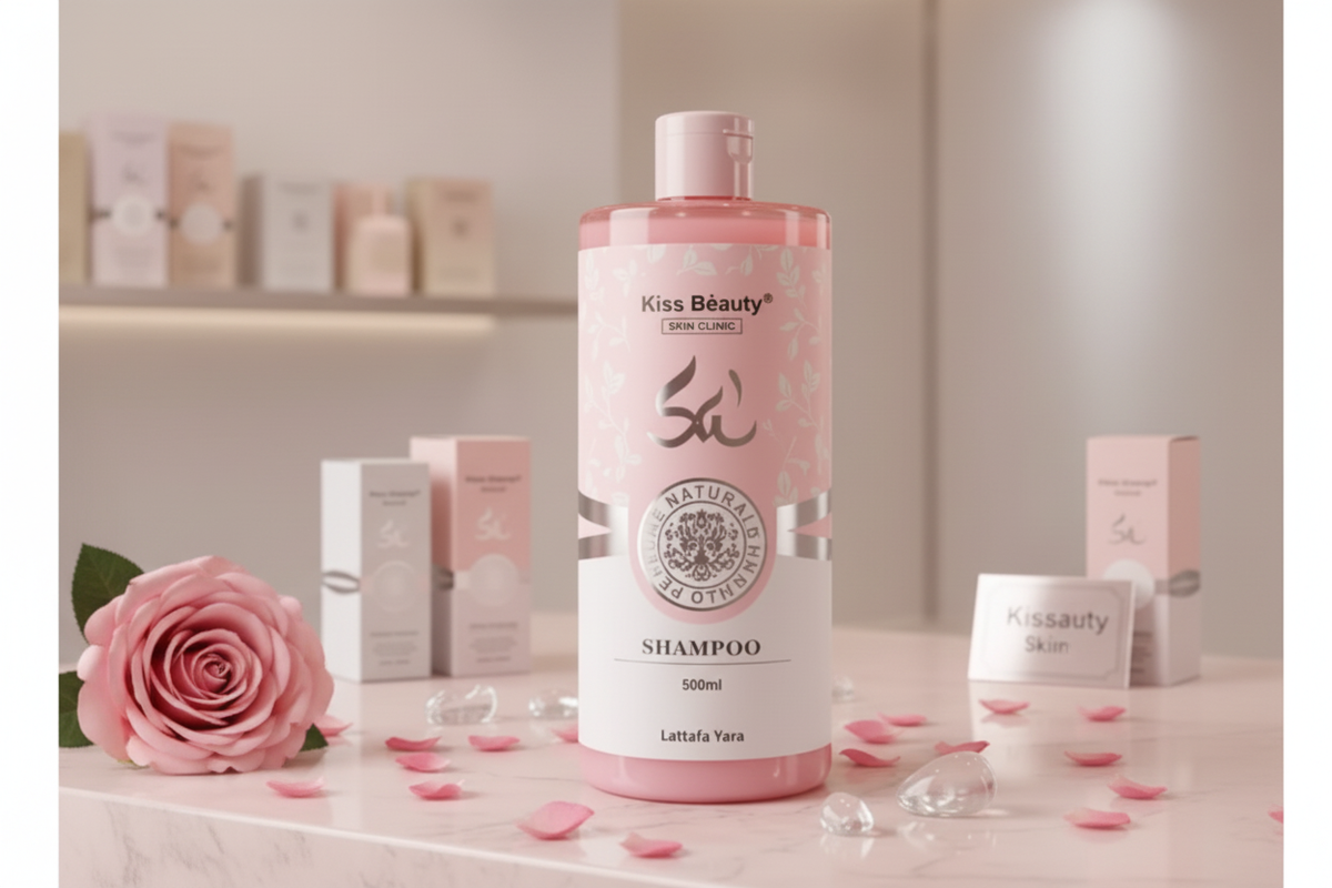 Kiss Beauty Sampon lifestyle fotó - rózsákkal és szirmokkal