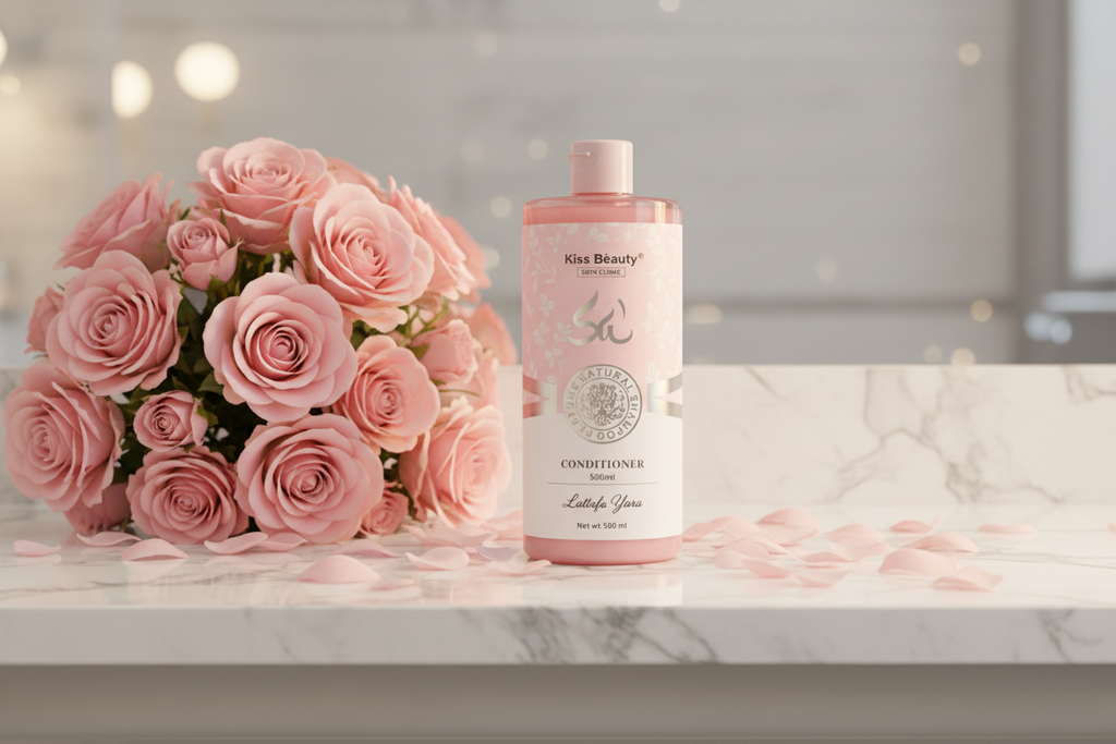 Kiss Beauty Balzsam lifestyle fotó - rózsákkal és szirmokkal